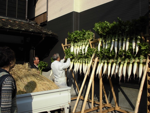 11月3日文化の日に越後村上の食文化、干し大根づくりを